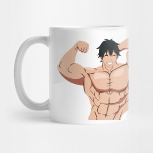 How Many Kilograms are the Dumbbells You Lift? - Machio Pose V.2 Anime Gift T-Shirt Mug